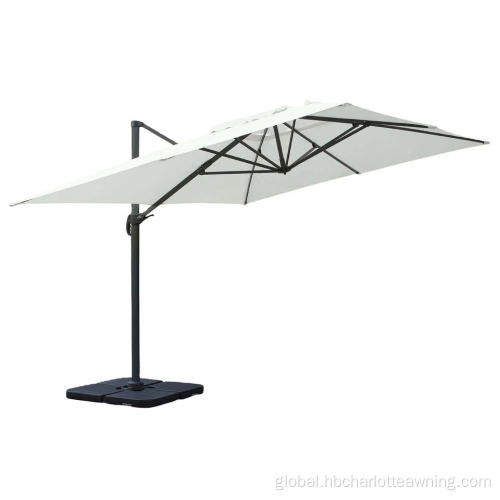 China Aluminum Cantilever Hanging Roma Patio Umbrella Manufactory